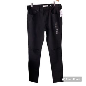 Pacsun men’s black stacked skinny jeans 32 x 32